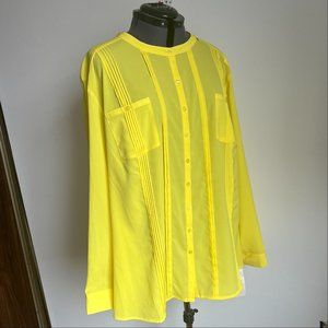 Kathy Che NWT Yellow Long Sleeved Top
